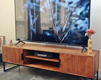 Reed TV Media Stand - Hard Wood Console