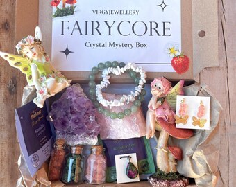 Fairycore Mystery Box Faerie joyas y accesorios estéticos de la suerte