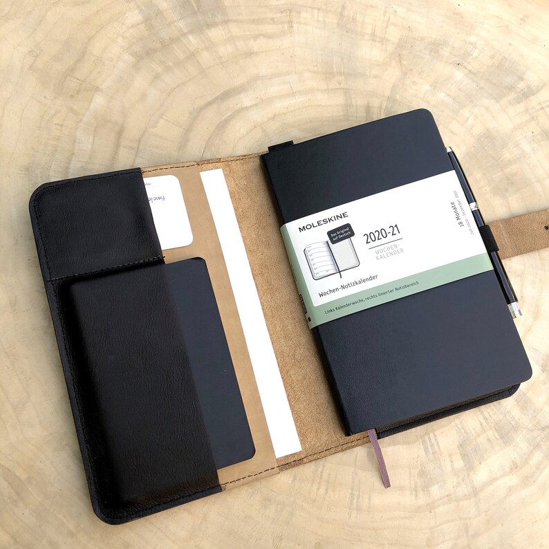 Leder Organizer A5 für Moleskine-Notizbuch-Kalender  Etsy
