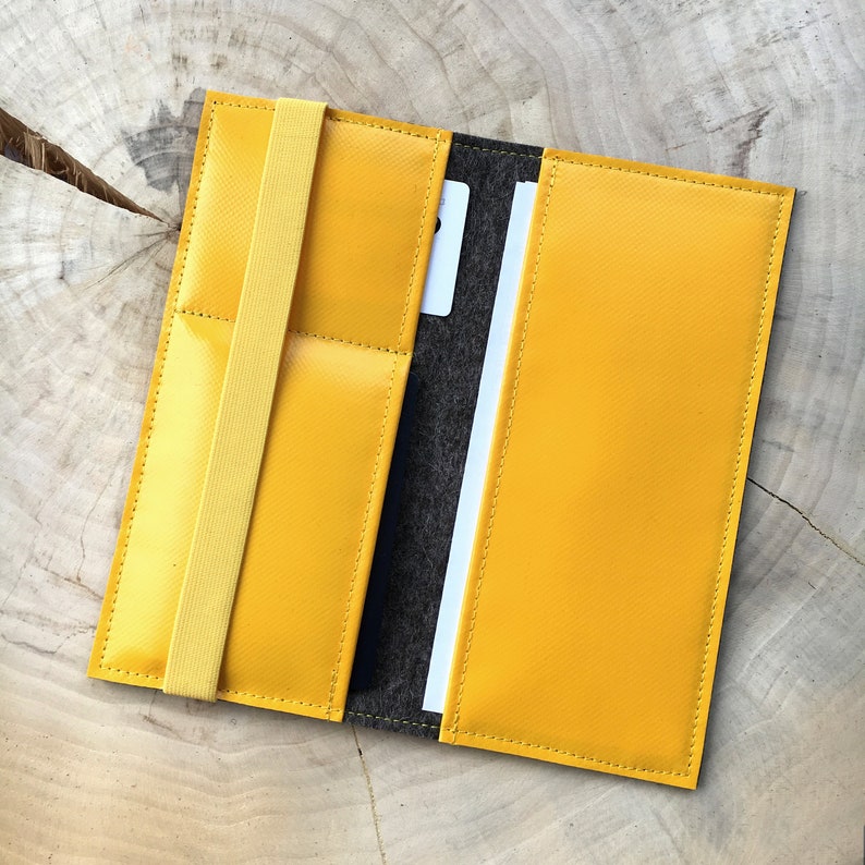 Travel Organizer Truck Tarpaul & Wool Felt Travel Case. Many Etsy