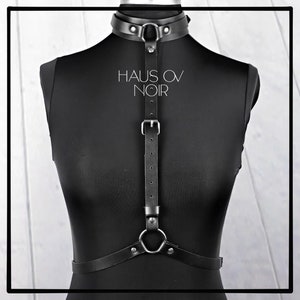 Astaroth - Belt, PU Leather, Adjustable Harness, Suspender, Belt, Buckle Belt, Gothic Harness
