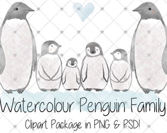 Baby Penguin Clipart Etsy