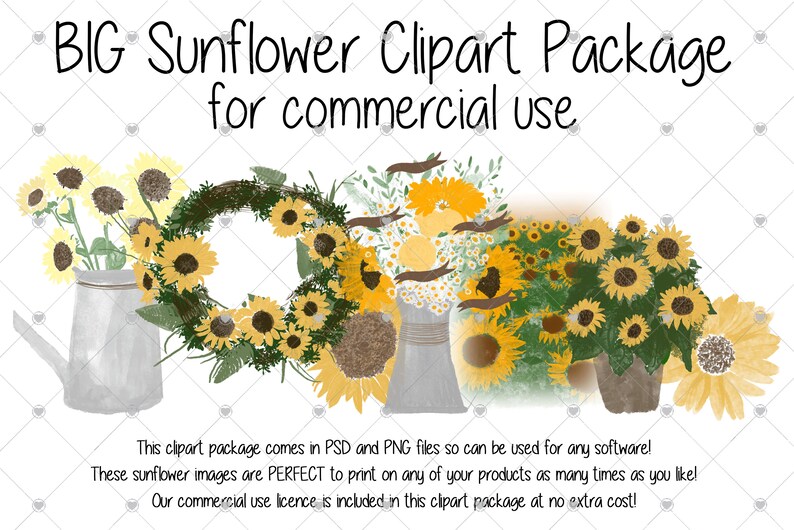 Farmhouse clipart Sunflowers clipart Flowers clipart, Sunflower clipart Rustic clipart Flower clipart