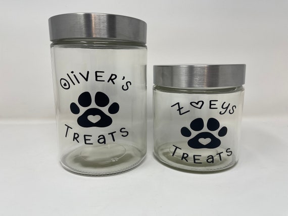 Personalized dog treat jars 2025