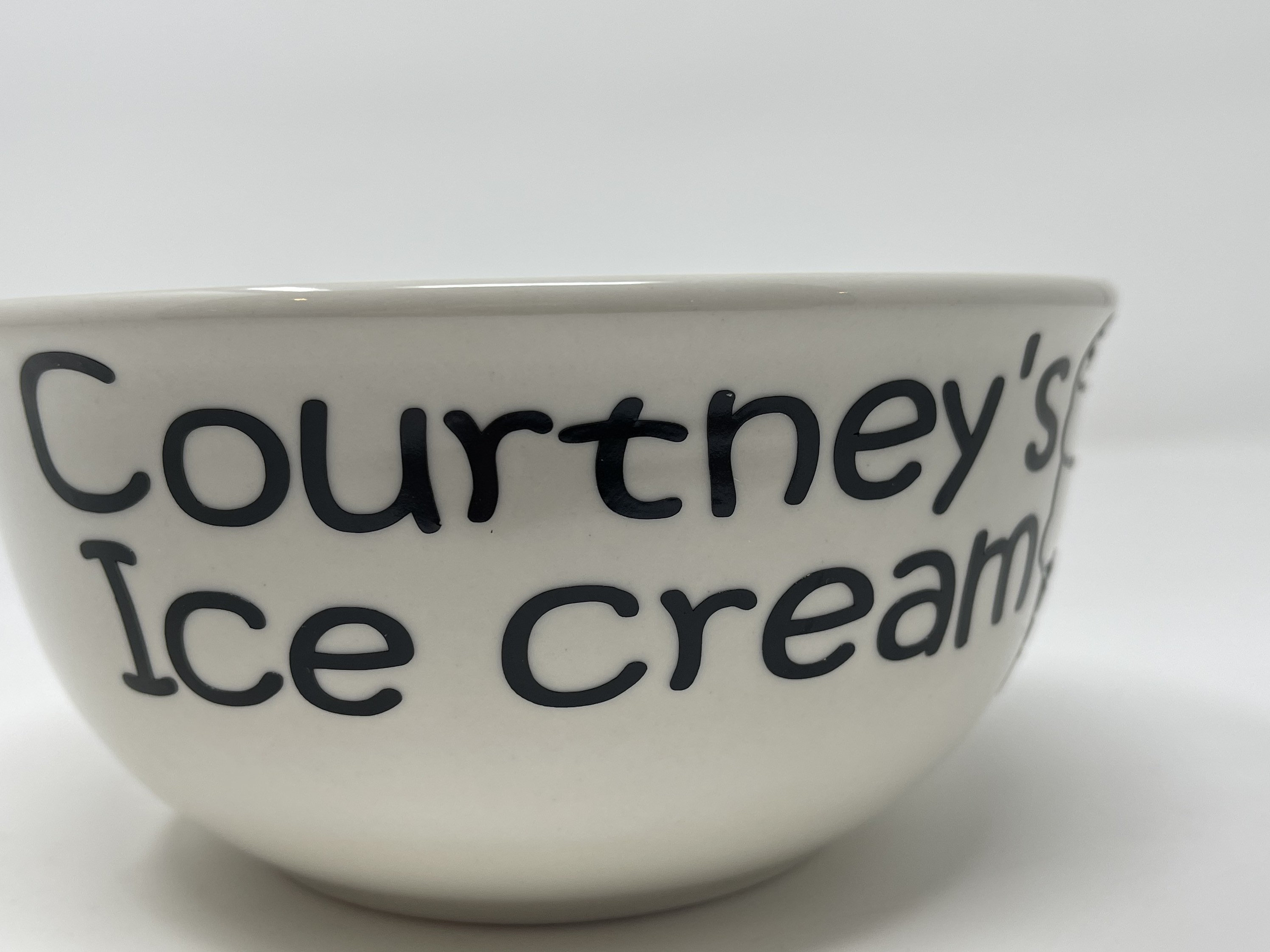 Personalized Ice Cream Bowl Ice Cream Bowl for Kid Bowl for Etsy
