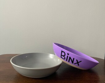 Personalized cat food dish, cat food bowl, bowl for cat, supplies for cat, bowl with name, gift for cat lover, cat mom gift, cat dad gift