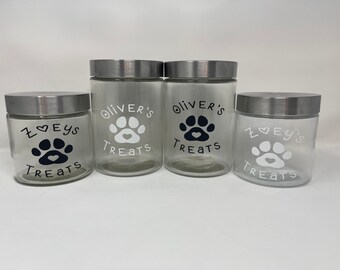 Personalized pet Treat Jar, treat jar for pet, pet treat holder, pet treat container, pet food container, pet mom gift