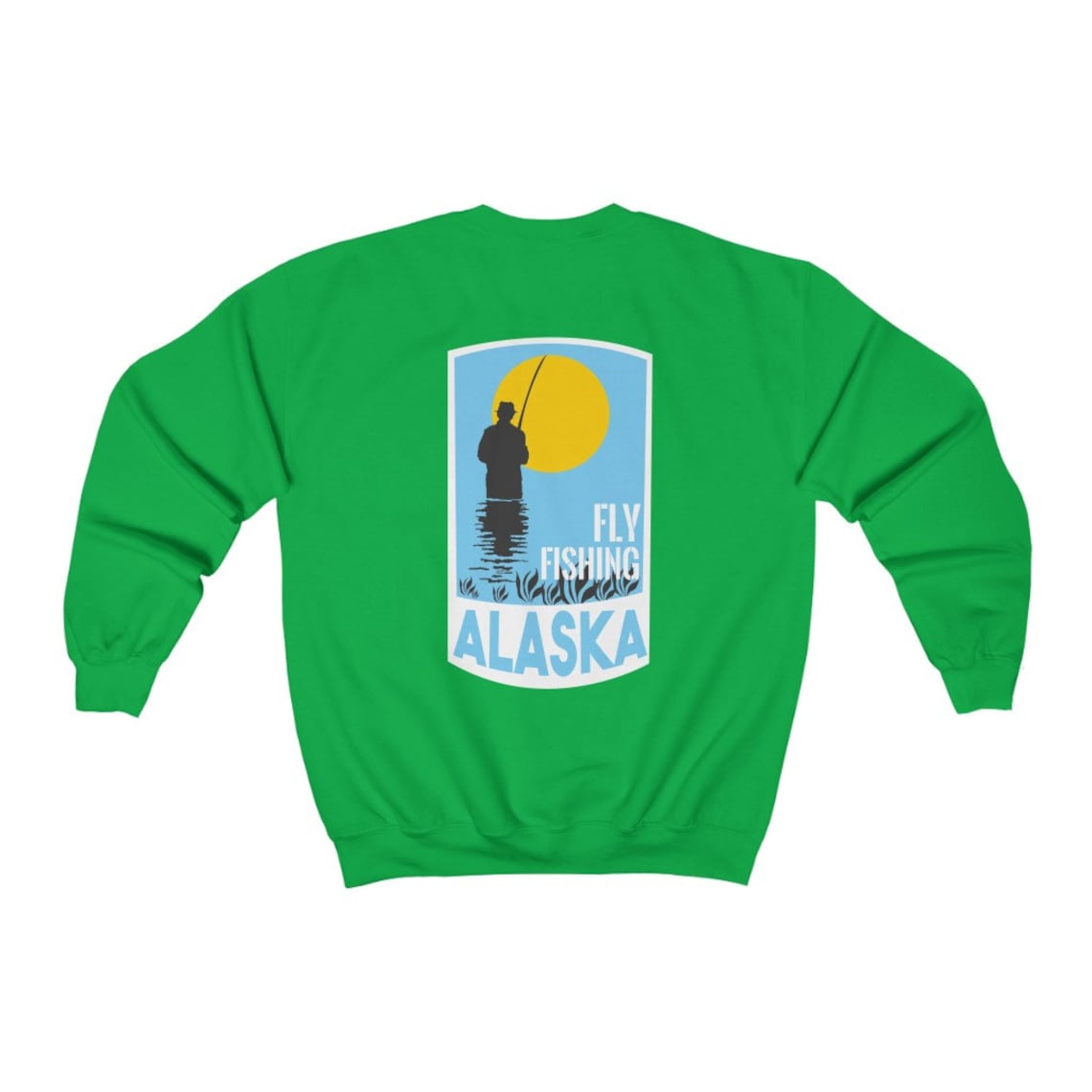 Fly Fishing Alaska Fishing Sweatshirt Sweatshirt Etsy