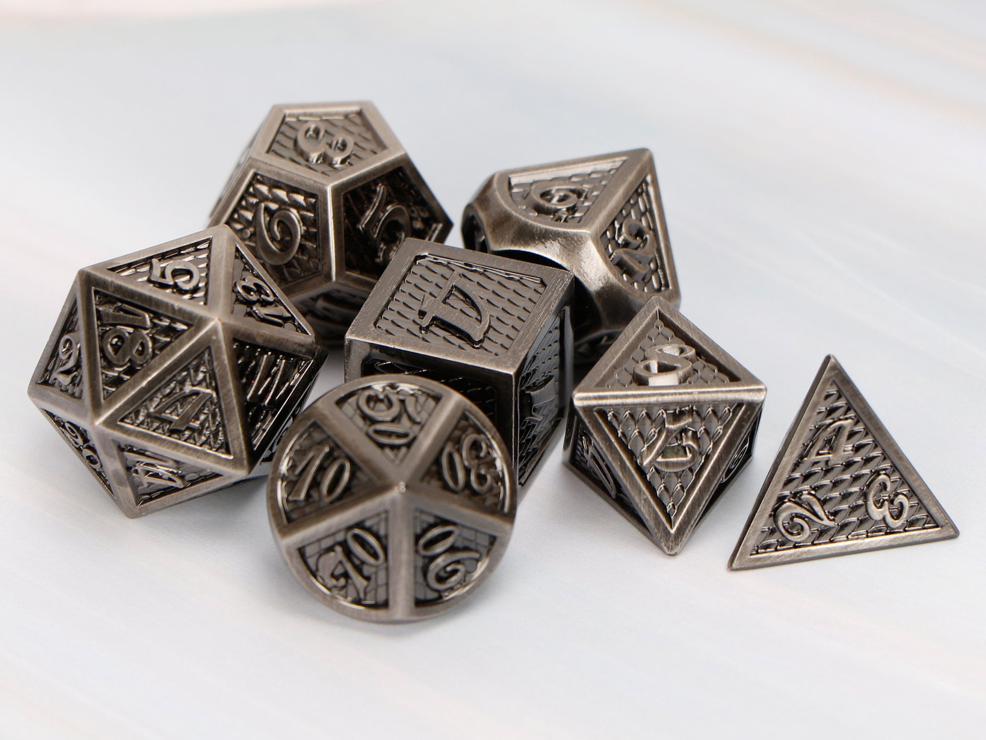 Dnd dice / metal dice set / dungeons and dragons / d&d dice / Etsy