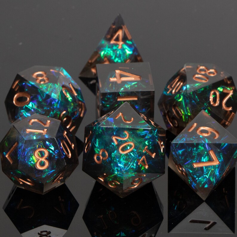 Dnd Resin Dice Set / Dungeons and Dragons Dice / D&d Dice / Etsy