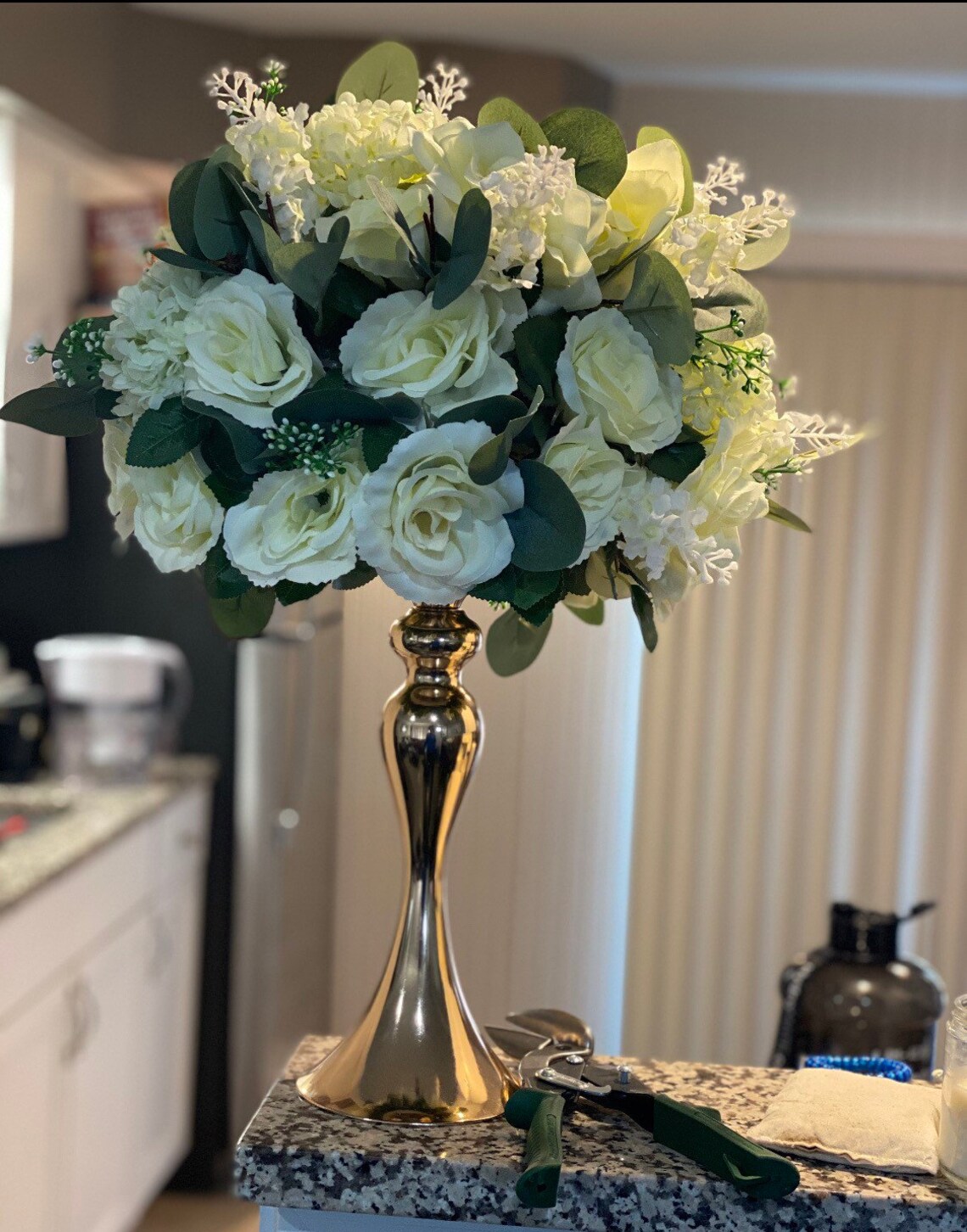Custom Half Moon Flower Centerpiece Etsy
