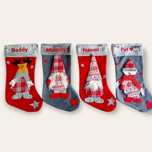 Personalized Christmas stockings, Xmas Stocking, Customized Stockings, Stockings with Character, family stockings, pet stocking