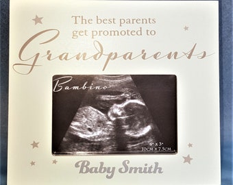 Personalised Grandparents Scan Photo Frame/Baby announcement/Grandparent Gift/Baby Scan/Easter Gift/Mother's Day Gift/Father's Day Gift