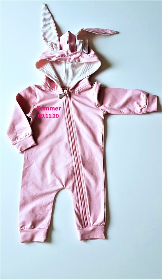 Baby Bunny Jumpsuit - White