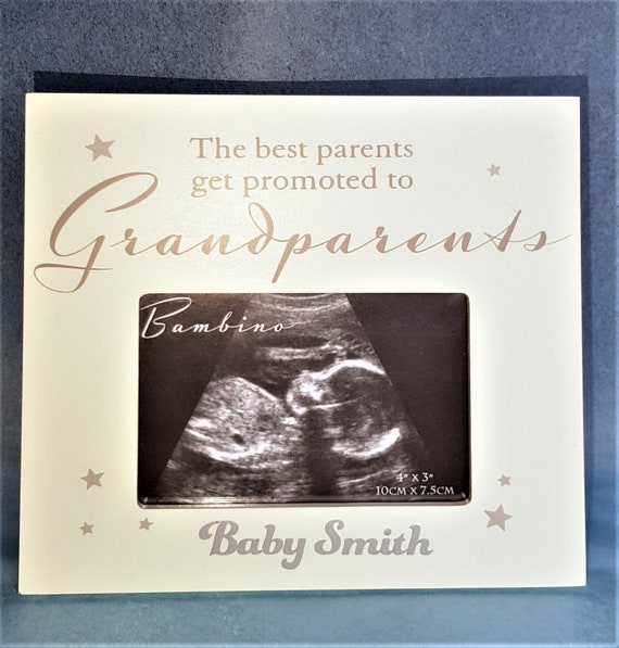 Personalised Grandparents Scan Photo Frame/baby Etsy