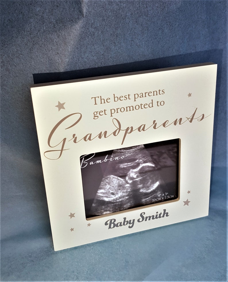Personalised Grandparents Scan Photo Frame/baby Etsy