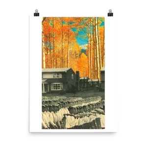 Digital Download - Surreal Analog Collage Print - Abstract Art Decor