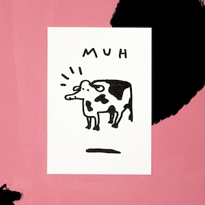 MUH COW - Risography art print