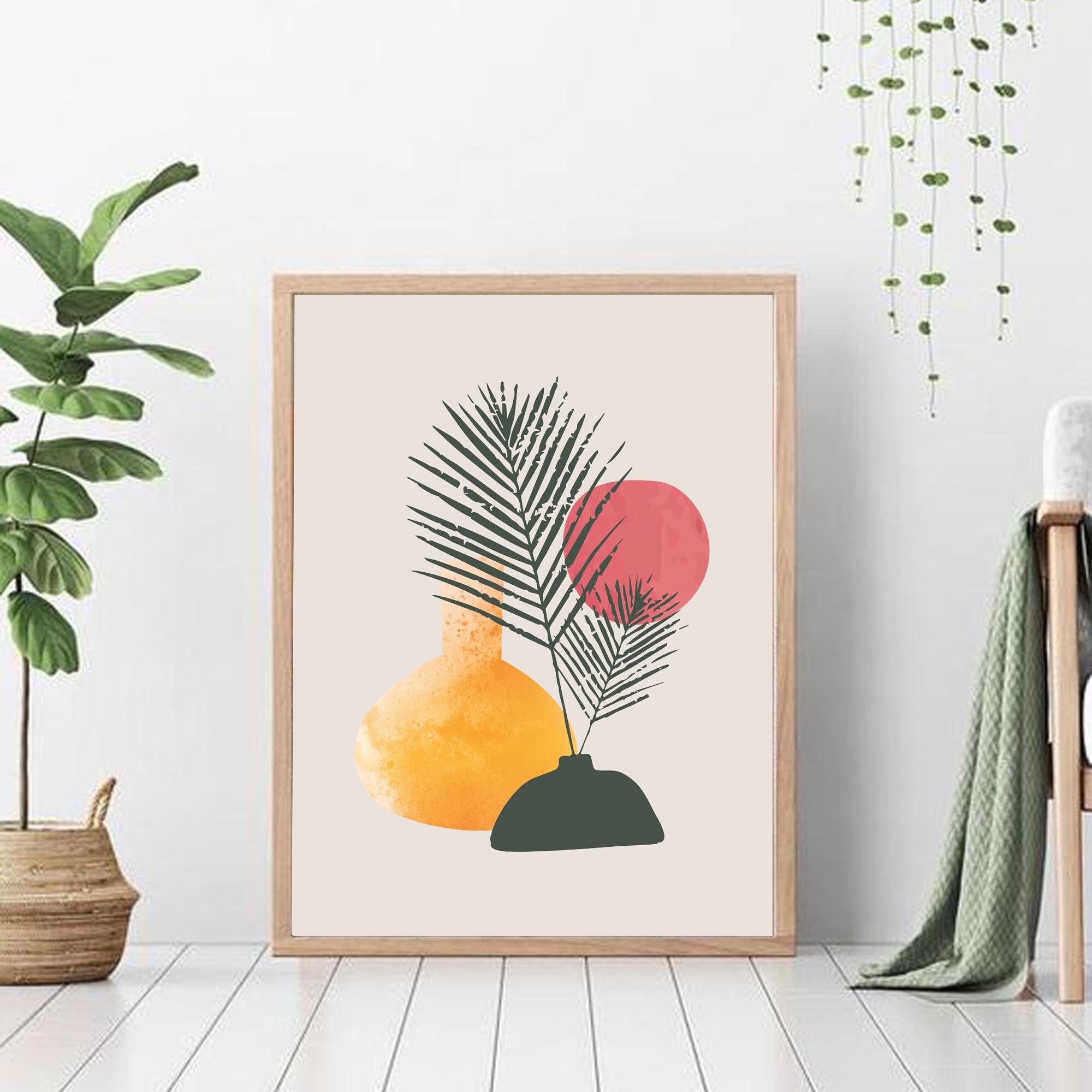 Botanical Print Botanical Wallpaper Boho Decor Abstract | Etsy