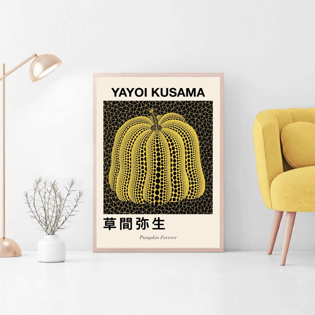 Yayoi Kusama Pumpkin, Yayoi Kusama Poster, Yayoi Kusama Print, Yayoi