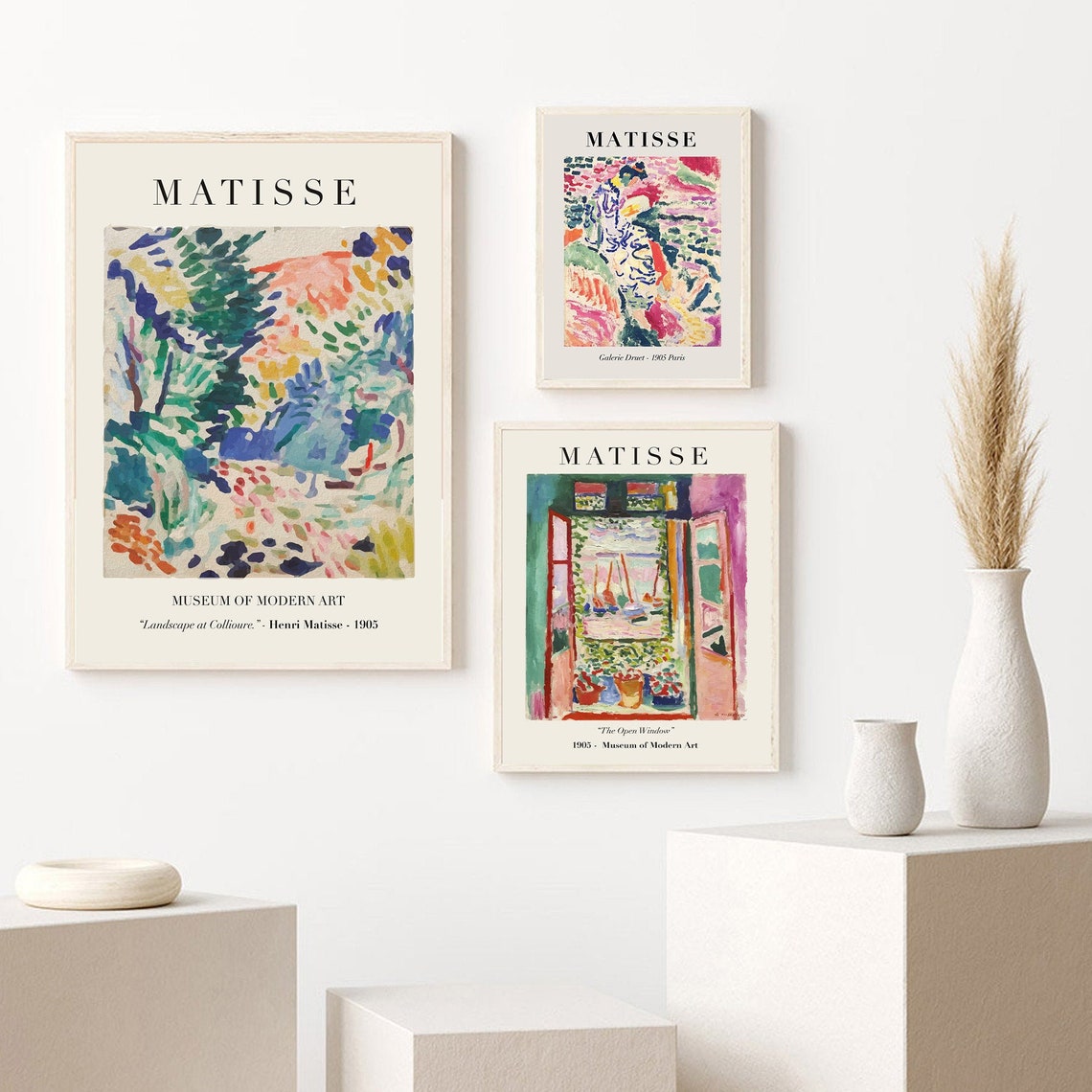 Matisse Print Set Matisse Set Of 3 Art Print Matisse Cutout Etsy