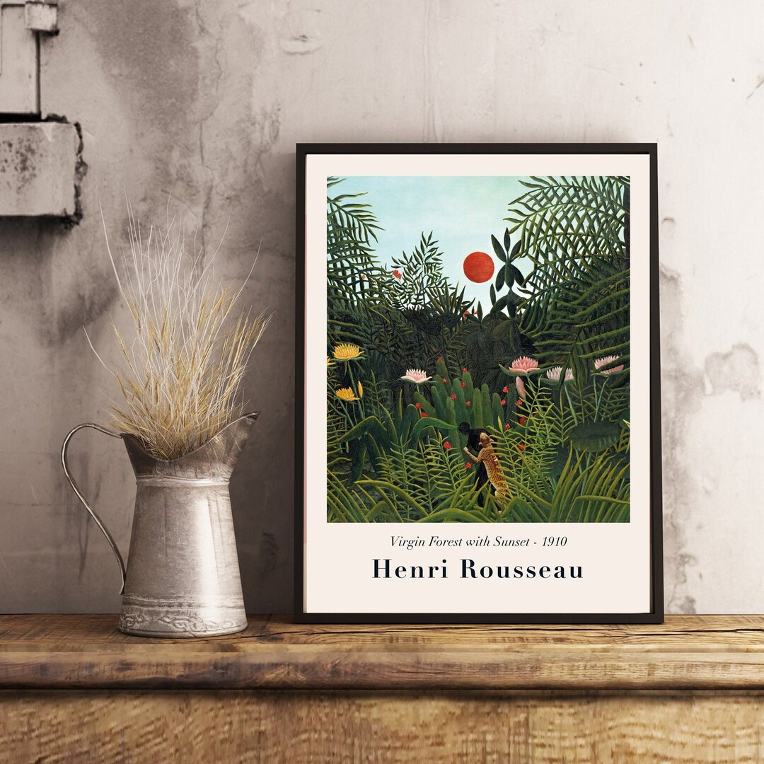 Henri Rousseau Print, Henri Rousseau Printable, Henri Rousseau Poster ...
