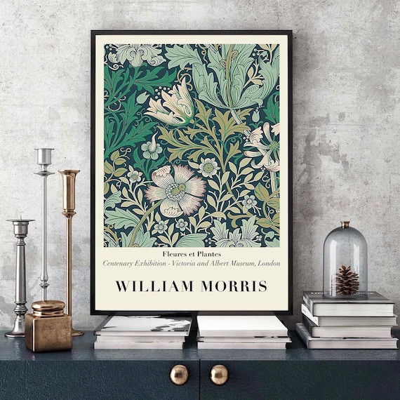 William Morris Exhibition Poster William Morris Print Art | Etsy Canada