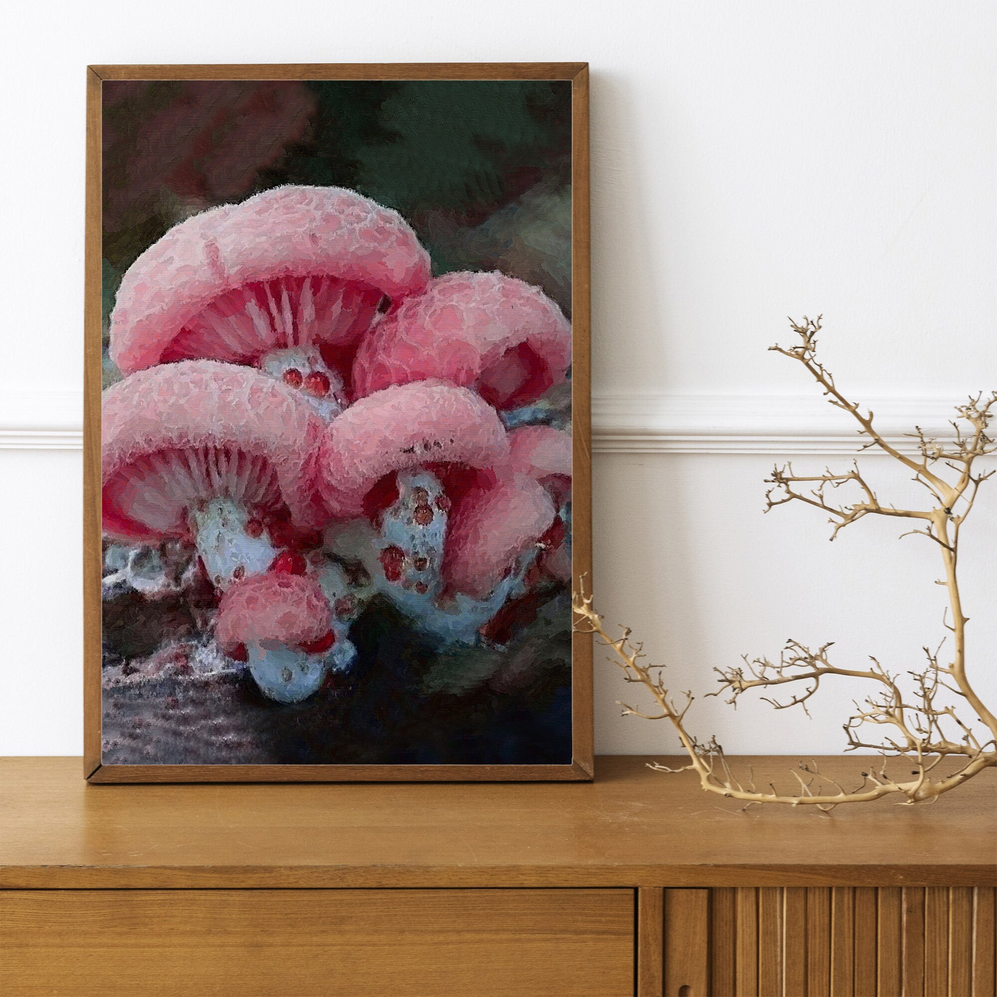 Downloadable digital prints Mycelium, Printable Wall Art Botanic Art ...