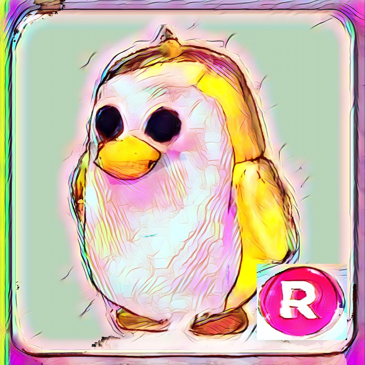 Roblox Adopt Me Ride Golden Penguin Etsy