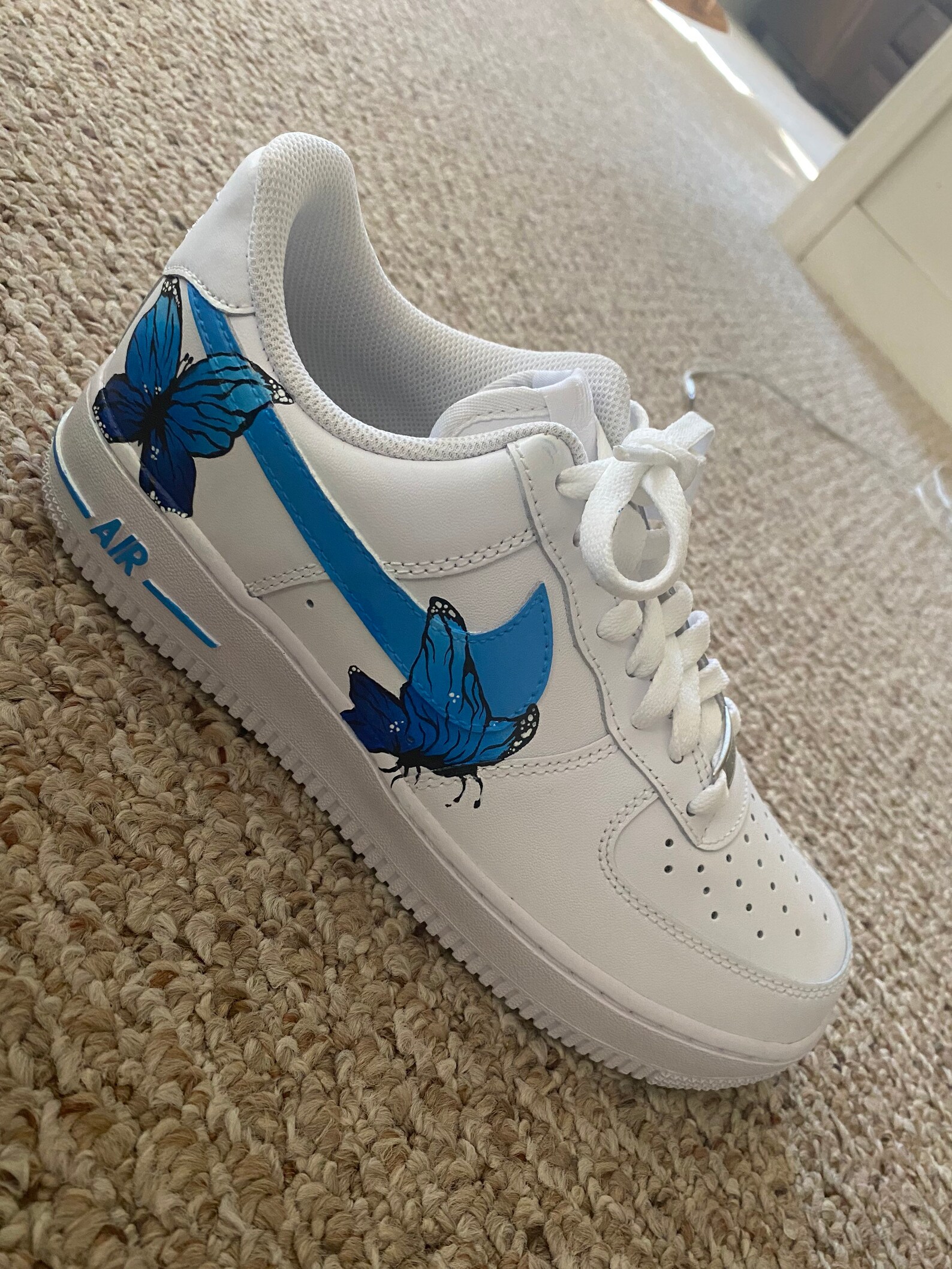 custom shoes butterfly