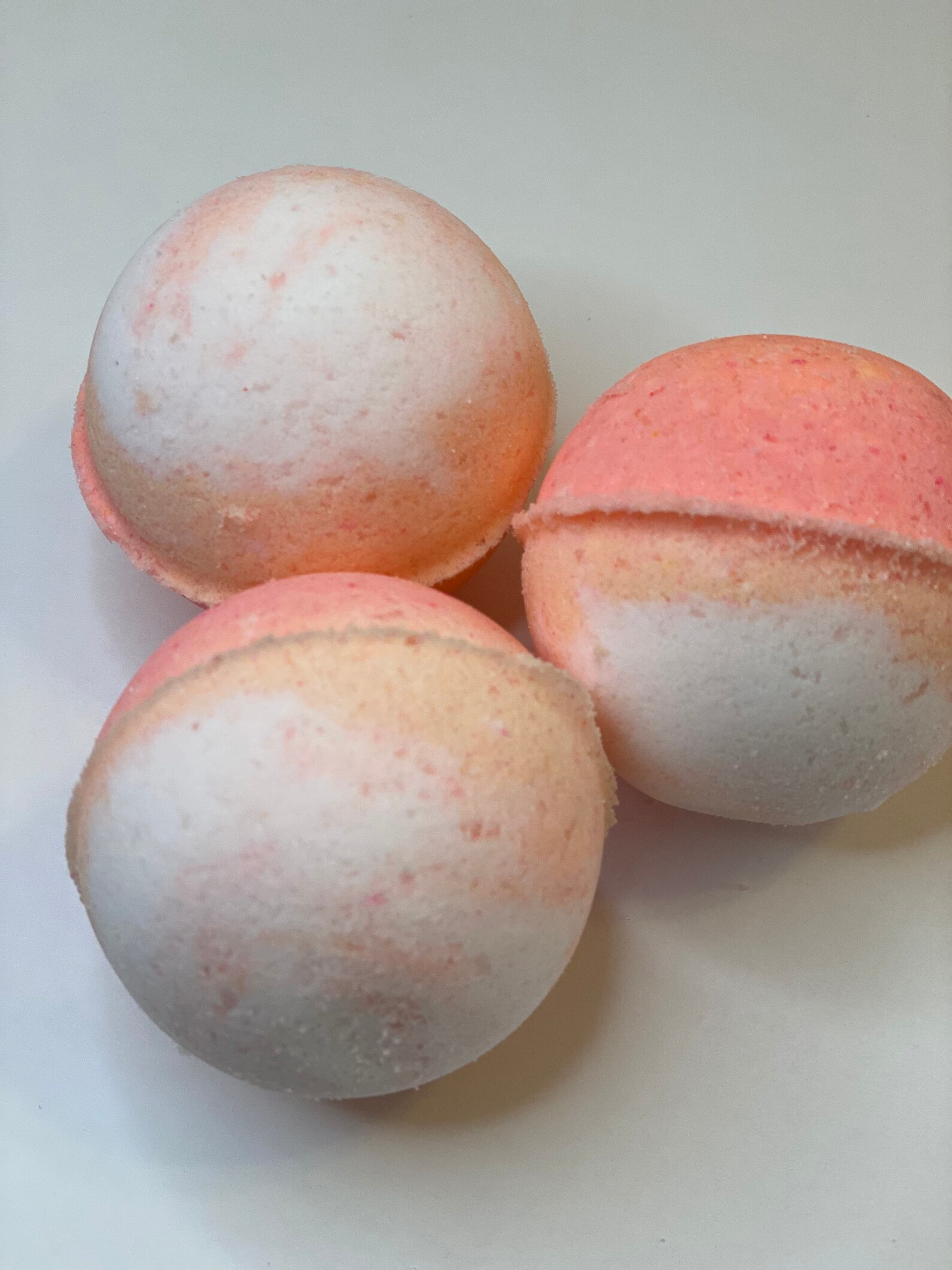 Just Peachy Scented Bath Bomb Colorful Bath Bombs Peach Bath | Etsy