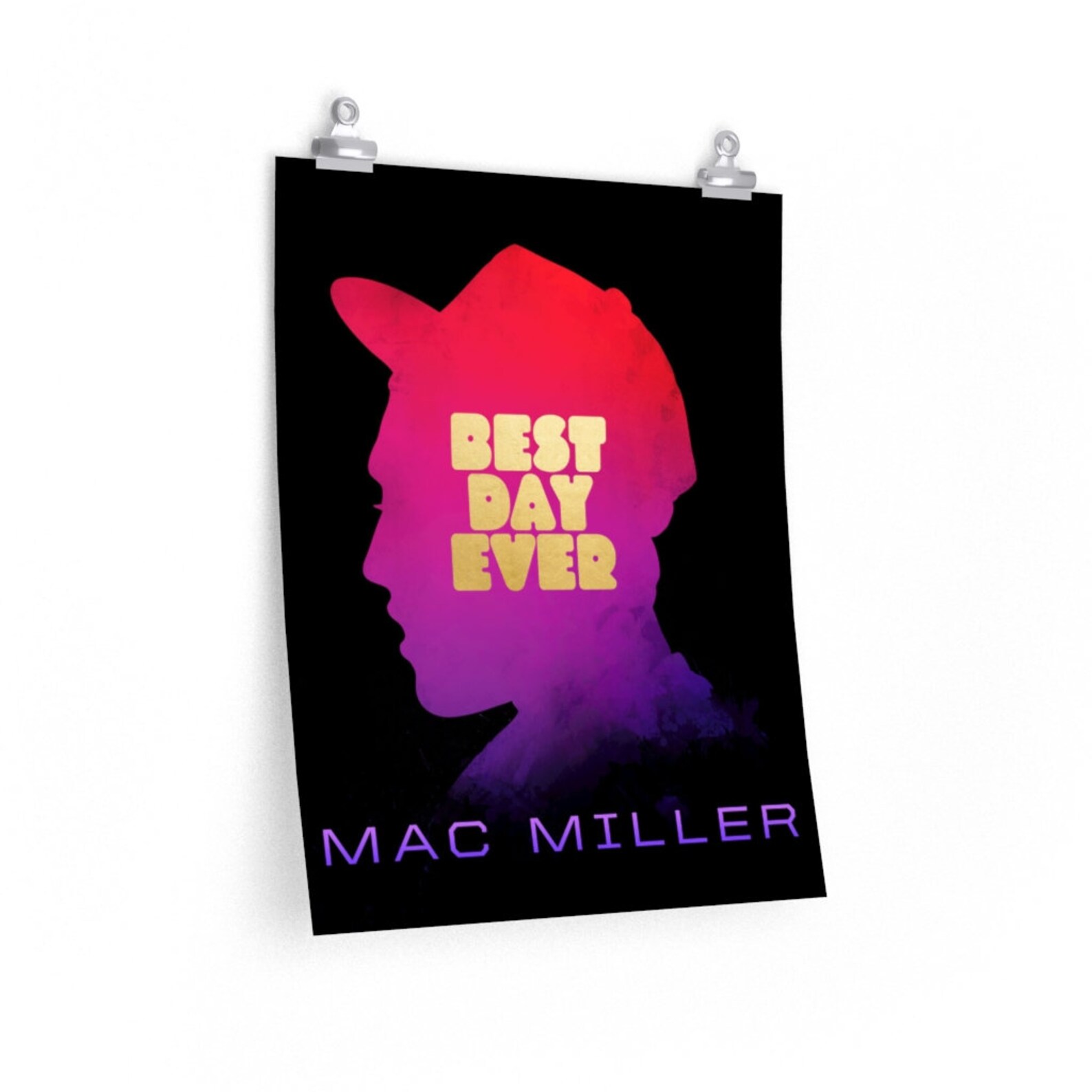 Mac Miller Poster Best Day Ever