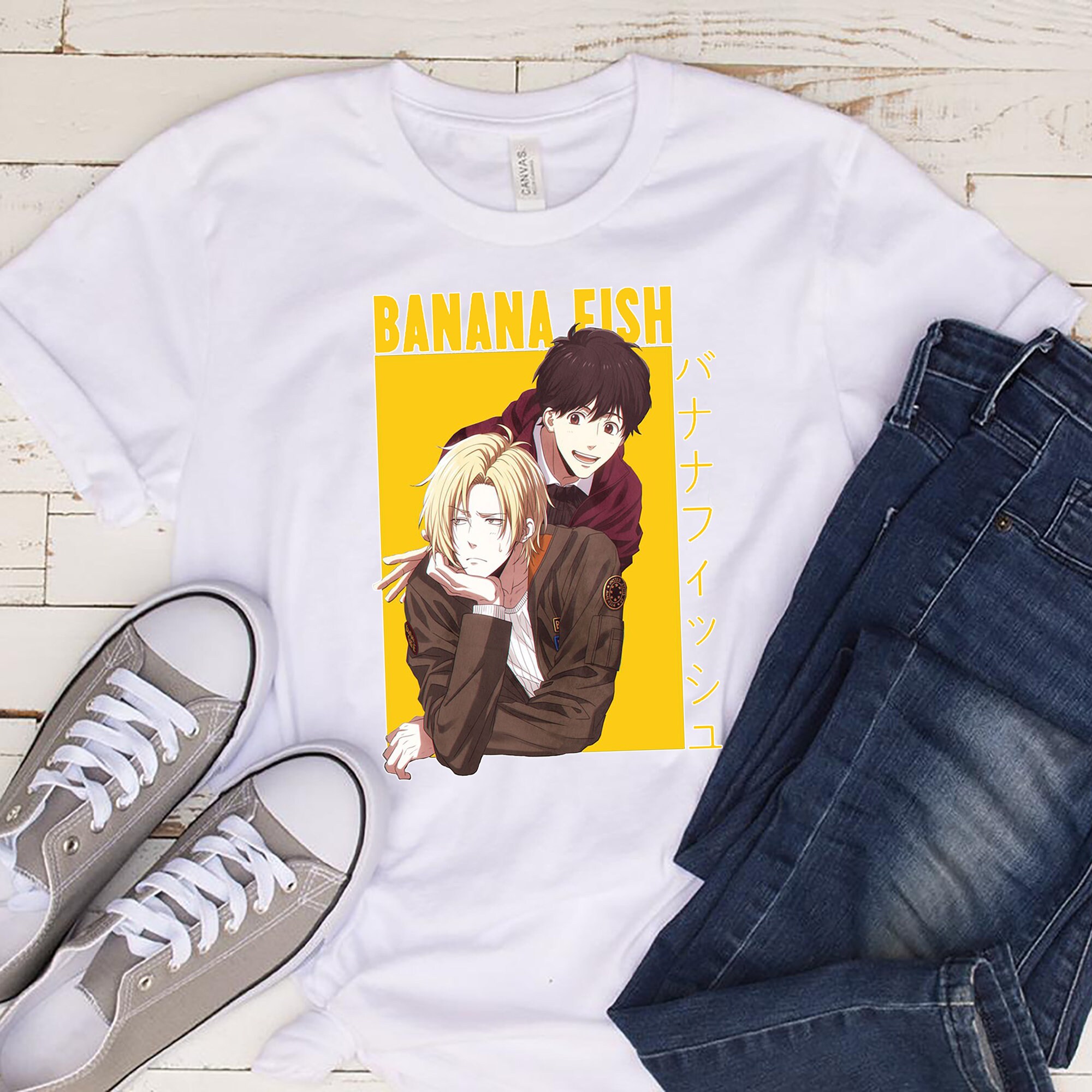 Banana Fish Shirts Ash Lynx Eiji Okumura Japanse Anime Etsy