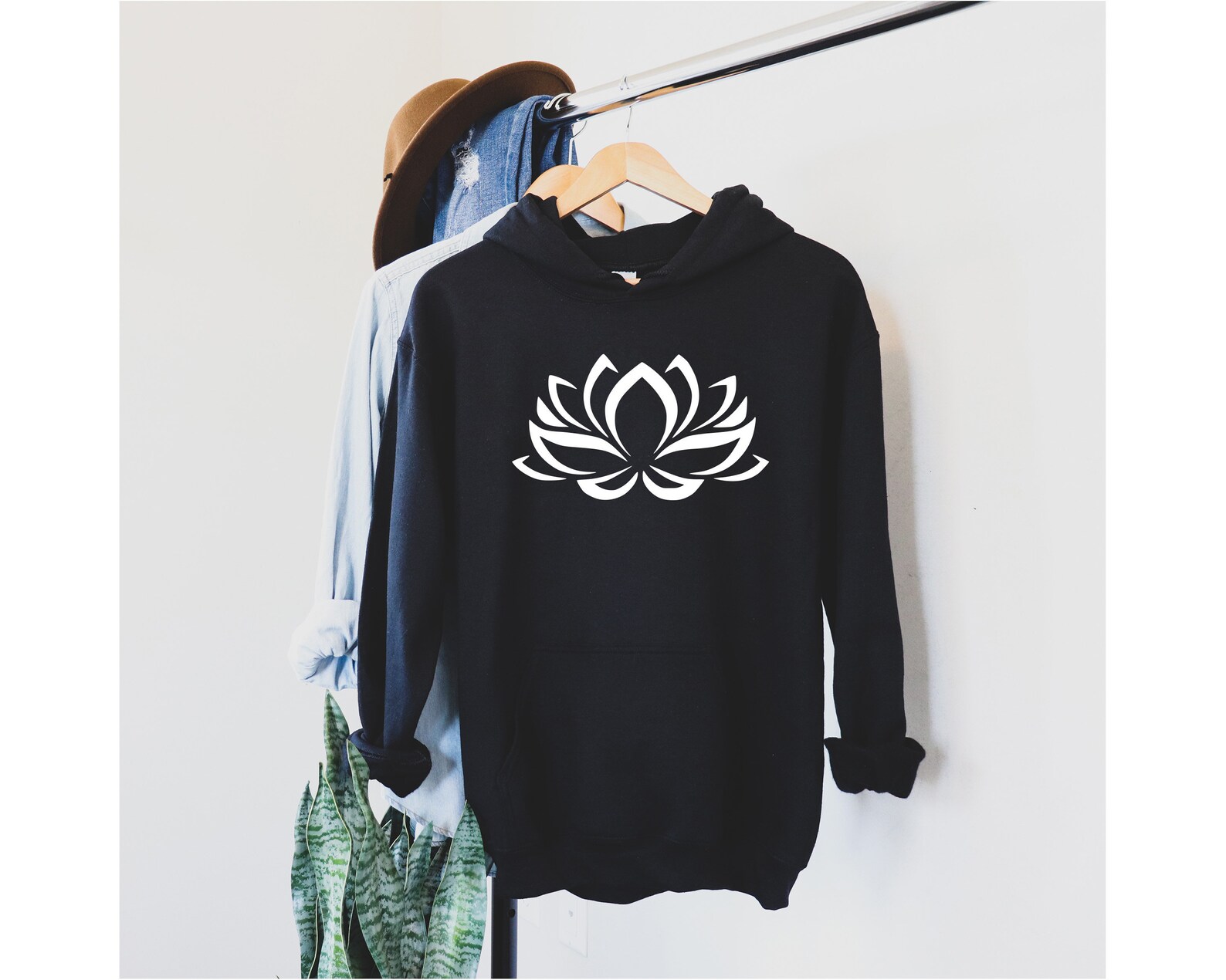 Lotus satin hoodie Clearance
