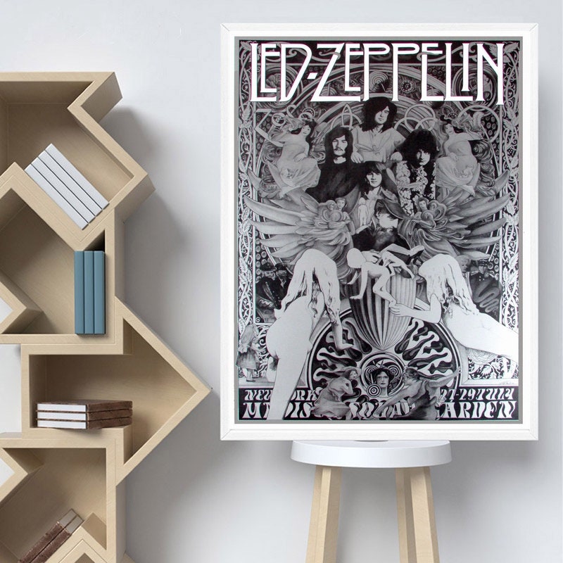Led Zeppelin Wall Art Poster No Frame Etsy