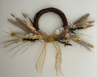 summer wreath / door wreath / neutral colours  /wall hanging