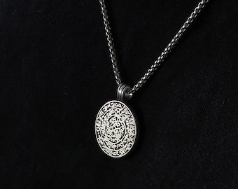 Faistos disc necklace for men / Gift for him / Ancient greek pendant / greek Mythology Jewelry / gift for him