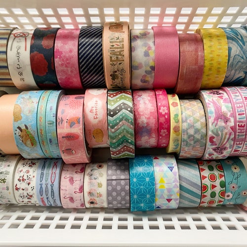 Japanese Washi Masking Tape Set Rainbow Narrow Tape Set 07 Etsy