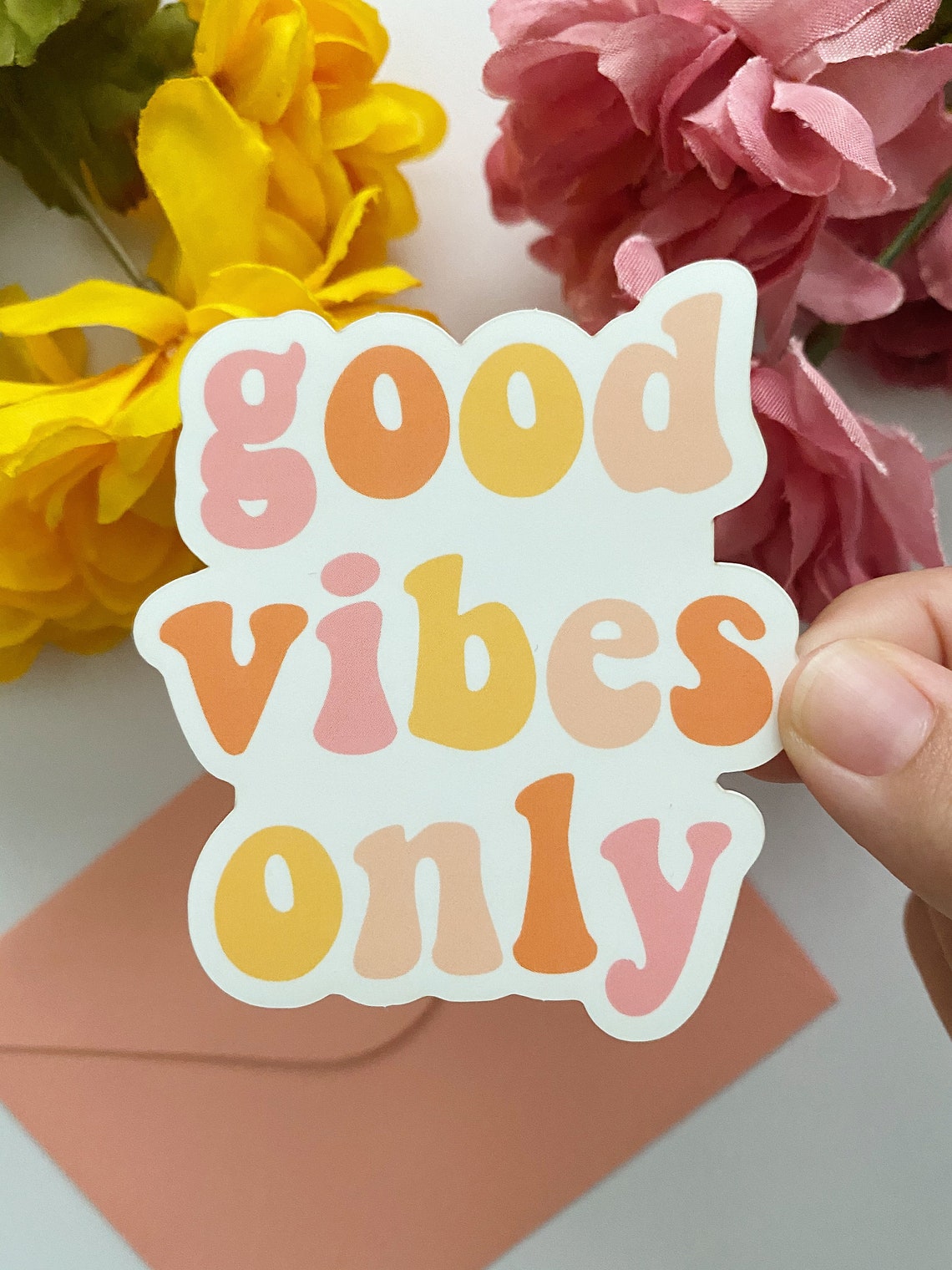 Good Vibes Only Sticker Laptop Stickers Aesthetic Stickers | Etsy