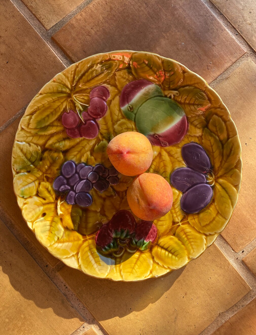 Vintage Français Plateau de Fruits