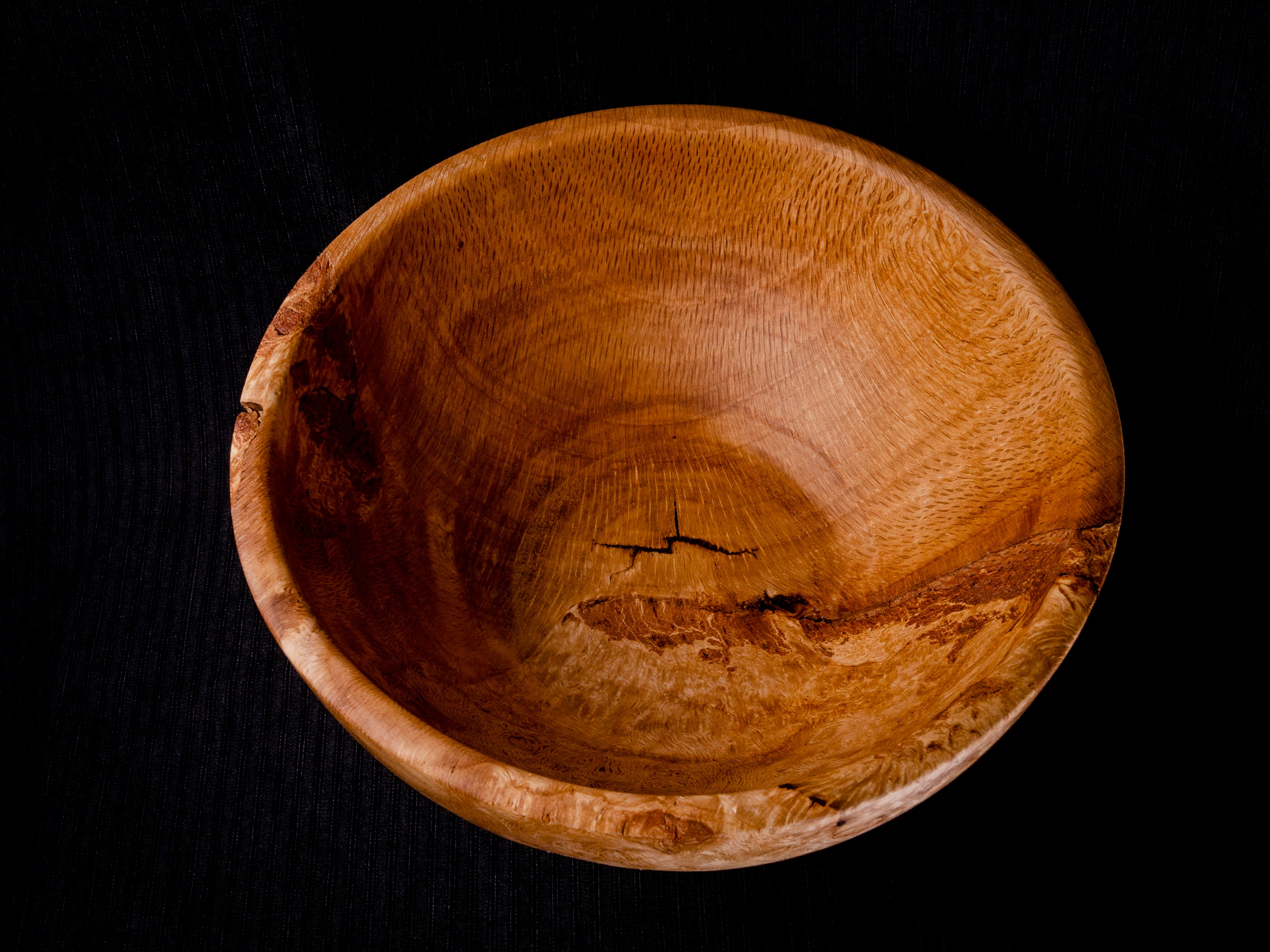 Large Stunning Oak Burl Wood Bowl Etsy