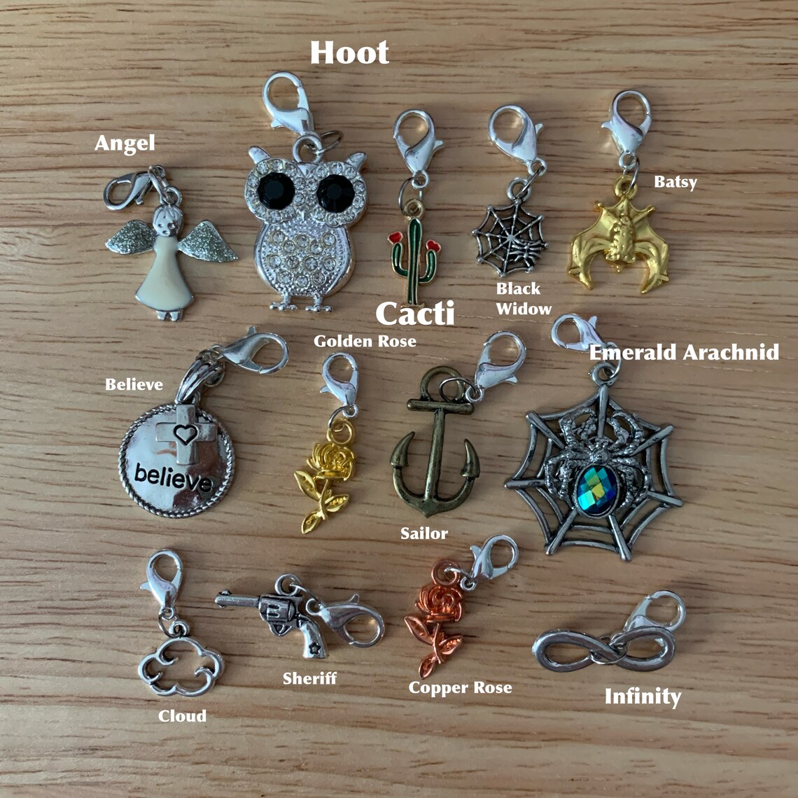 Metal Charm Collection Etsy