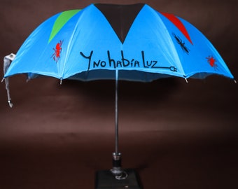 Blue Umbrella Candle
