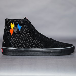 Ynohabialuz Black High-top customs sneakers