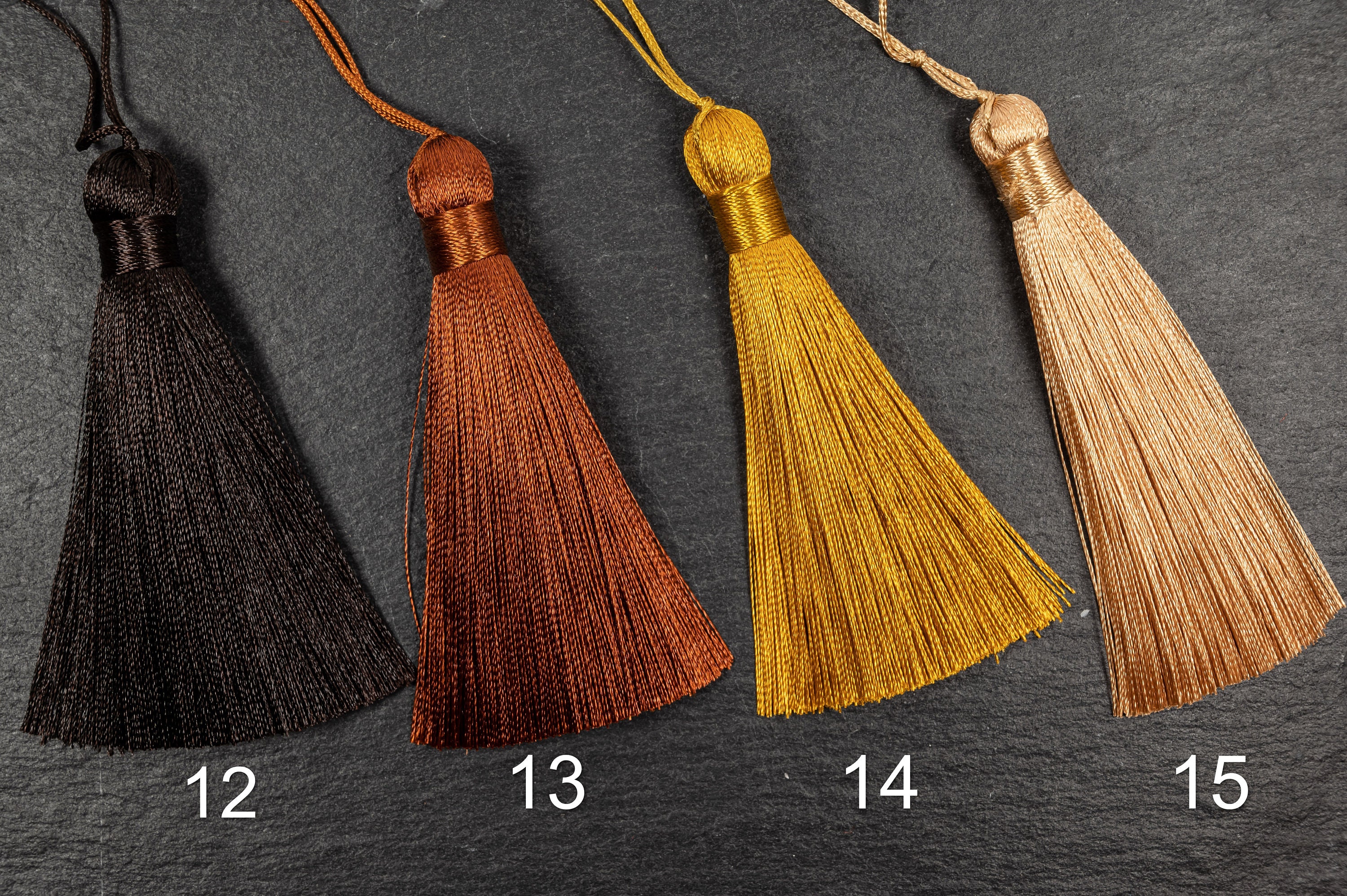23 Colours 8cm Silk Mala Tassel High Quality Tassels With Etsy