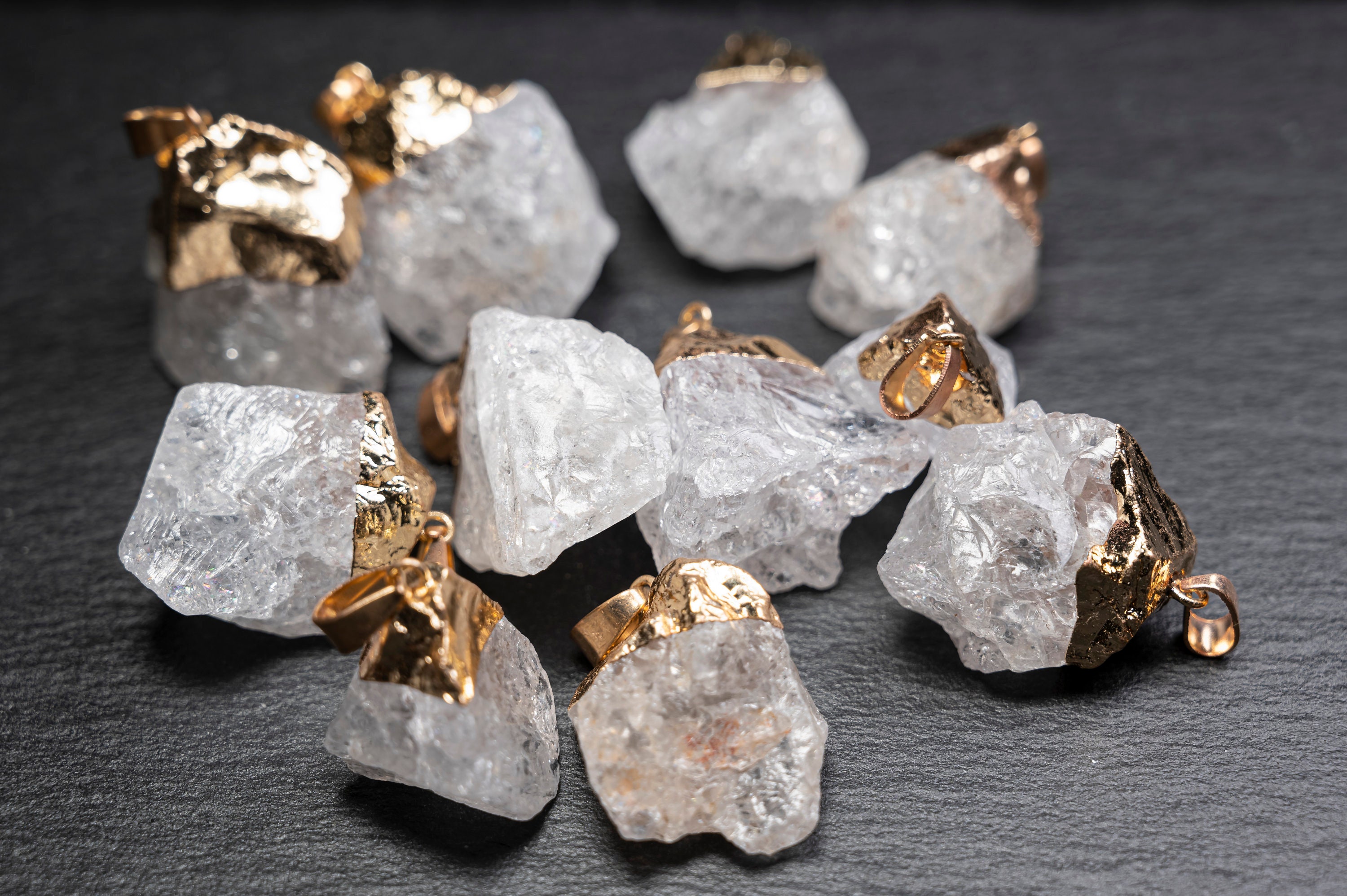 6 Pietre Di Quarzo Bianco Naturale - Cristalli Esagonali A Doppia Terminazione Per Collezionisti E Jewelry - Foto 14