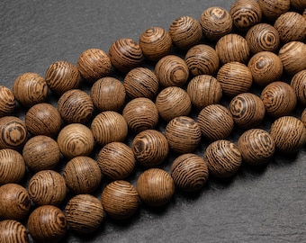 4 Sizes - Natural Sandalwood Beads, 4mm 6mm 8mm 10mm Wood Brown Dyed Sandal Wood , round wooden beads, jewelry supplies
