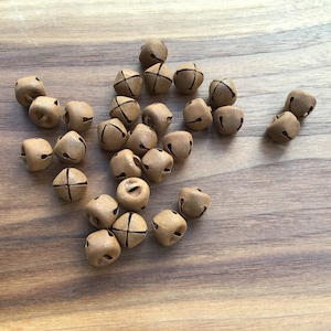 Thirty (30) Rusty Christmas Jingle Bells for Rustic/Primitive Crafting .5” (Half inch)