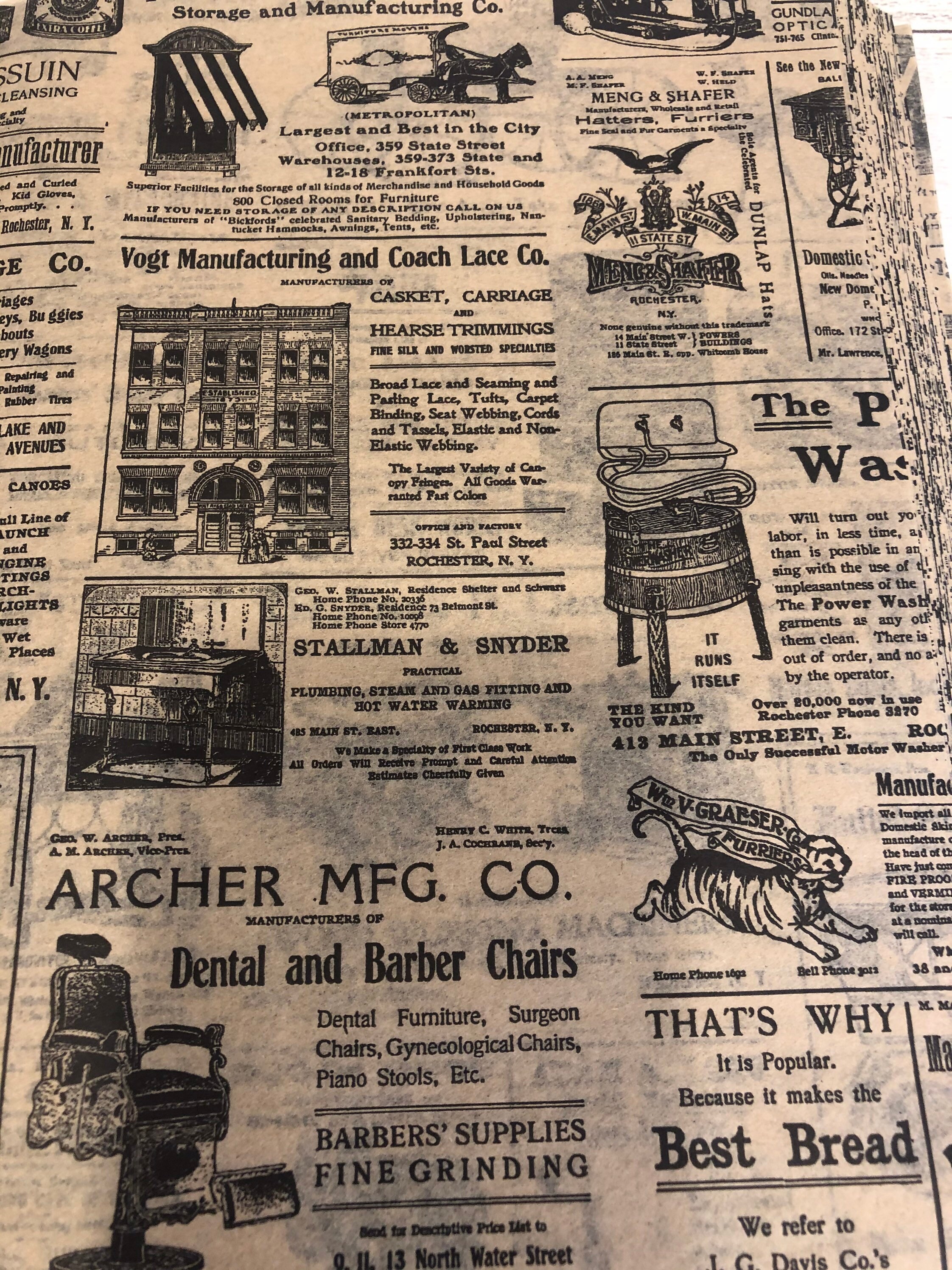 Two 2 Sheets Vintage Newsprint Tissue Paper for Decoupage Etsy