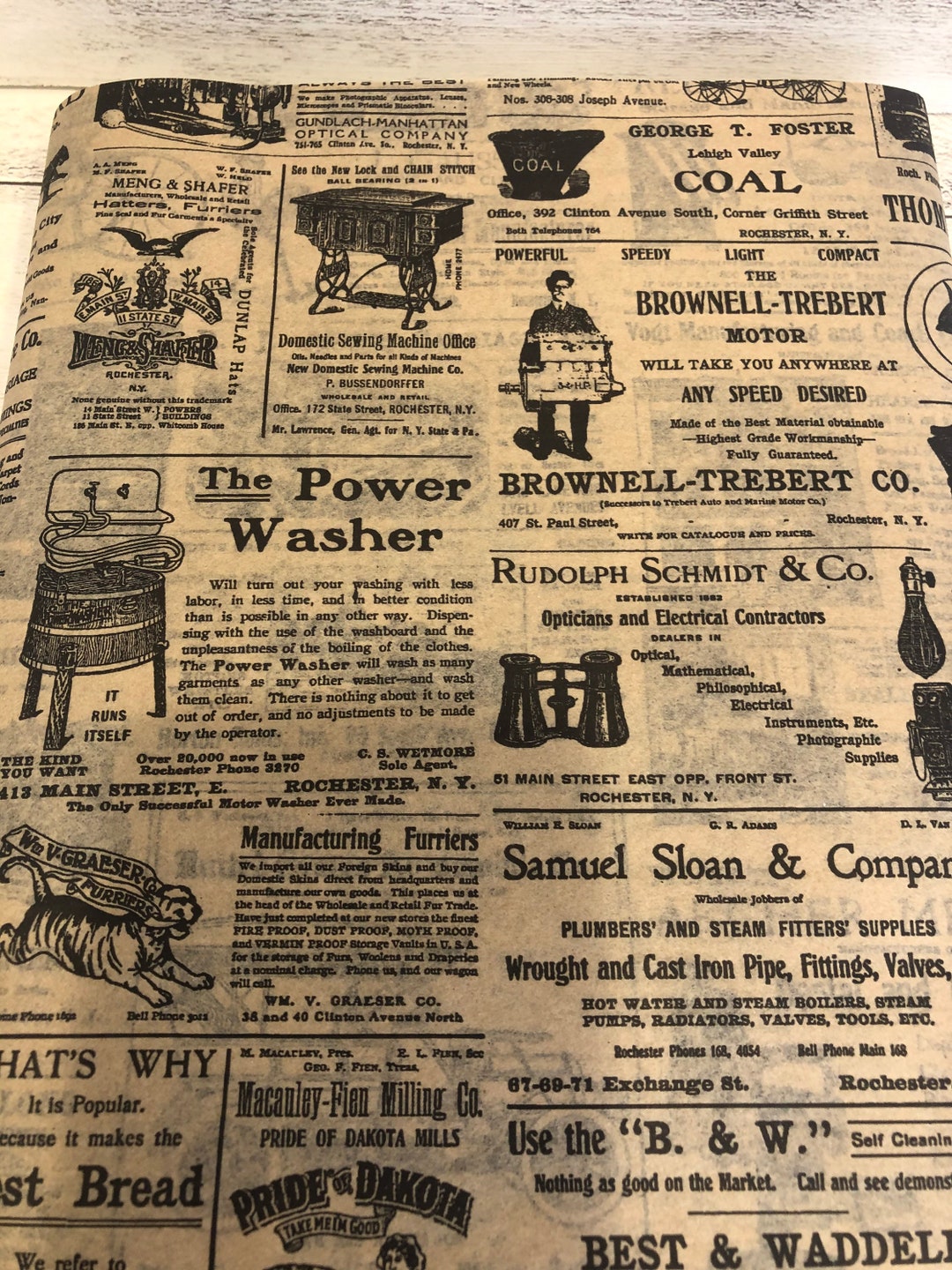 Two 2 Sheets Vintage Newsprint Tissue Paper for Decoupage Etsy